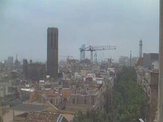 Barcelona city skyline view