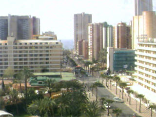 Benidorm town and beach webcam