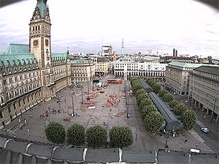 Hamburg town hall web cam