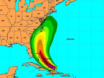 Hurricane Sandy tracking