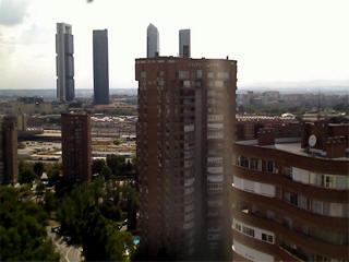 Madrid city skyline