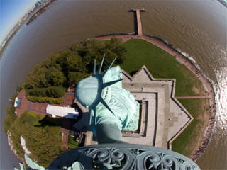 Statue of Liberty web cam torch