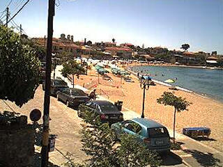 Stoupa Peloponnese beach webcam