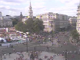 Harry Potter Premiere Trafalgar Square webcam